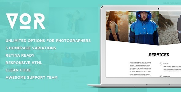 VOR 创意摄影 HTML5网站模板