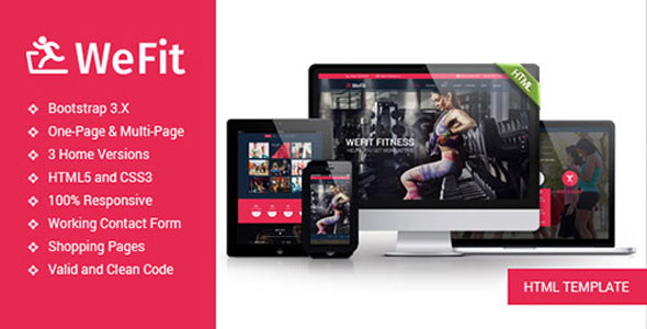 WEFIT 健身 HTML5网站模板