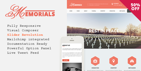 Memorials v2.3.0 - Responsive Funeral WordPress Theme