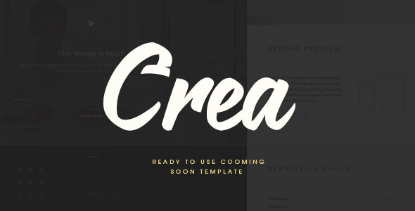 CREA 网站建设中/即将上线 HTML5模板