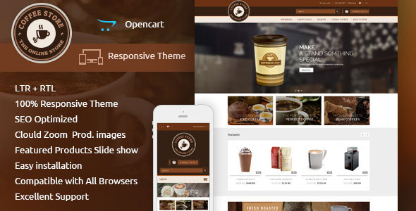  Coffee Mall OpenCart Theme