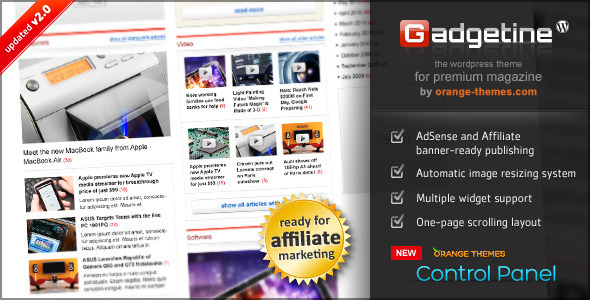 Gadgetine 杂志类WordPress主题