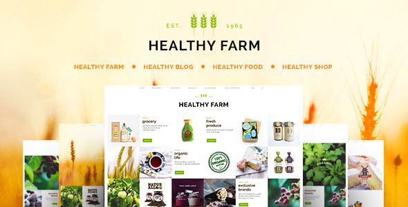 Healthy Farm 绿色有机食品农产品WordPress主题