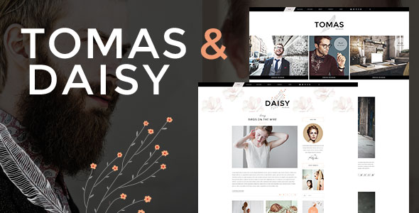  Tomas&Daisy Fashion Blog WordPress Theme