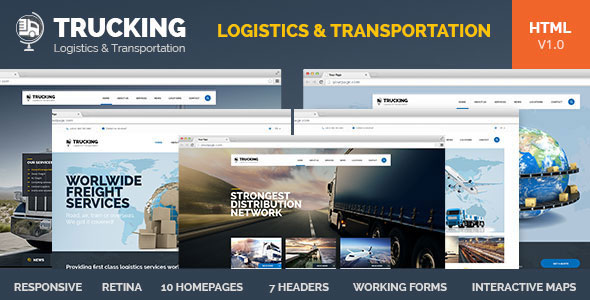 Trucking 物流速运 HTML5模板