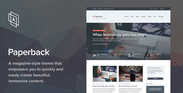 Paperback v1.8.0 - Magazine WordPress Theme