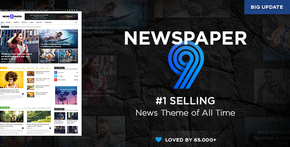  Newspaper - Newsmagazine blog website template WordPress Chinese theme