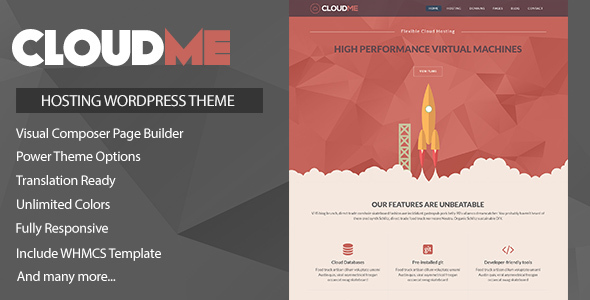 Cloudme Host - WordPress Hosting Theme + WHMCS