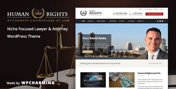 HumanRights - 律师事务所网站WordPress汉化主题