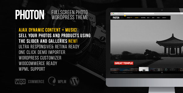 Photon 全屏摄影相册 WordPress主题