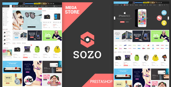 SOZO 流式全屏 Prestashop主题