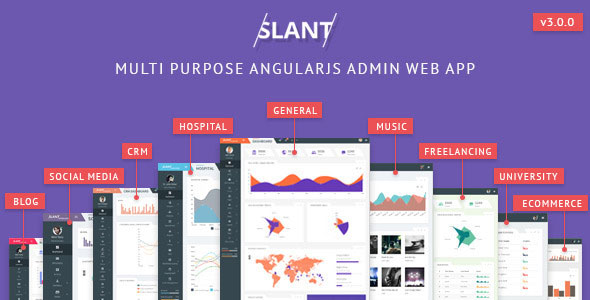 Slant 多用途后台面板 HTML5模板