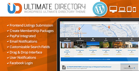 Ultimate Directory 商家目录 WordPress主题 v2.2