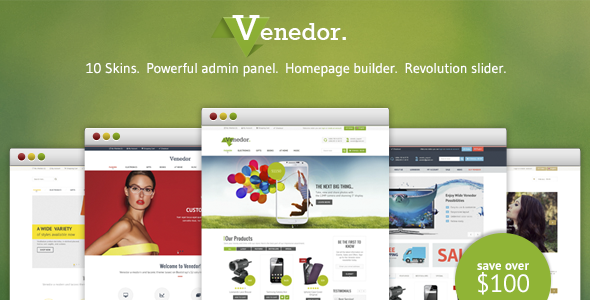 Venedor PrestaShop模板 v1.8