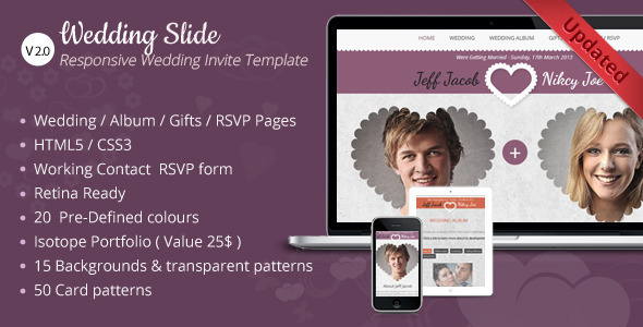 Wedding Slide 婚庆结婚纪念 HTML5模板