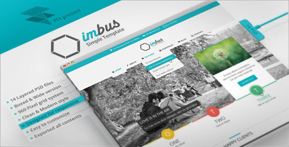 imbus 商务企业 PSD网站模板