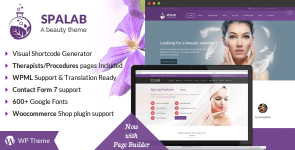 Spa Lab - Beauty Salon WordPress Theme