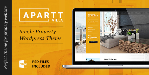 APARTT VILLA - Single Property Real Estate WordPress Theme