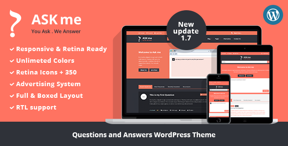 Ask Me - Responsive Questions & Answers WordPress