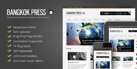 Bangkok Press 自适应&新闻&杂志 WordPress主题 v1.1.5