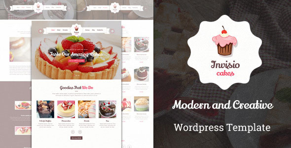 Invisio Cake 甜品 WordPress主题