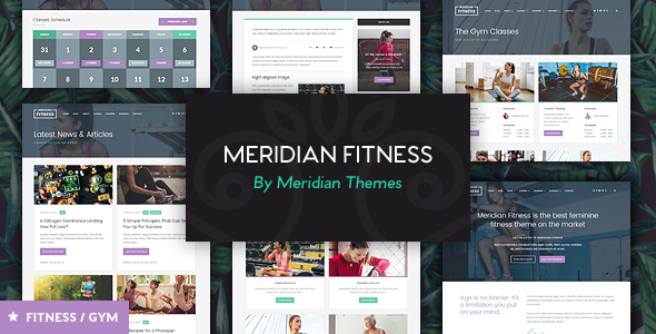 Meridian Fitness 健身 WordPress主题