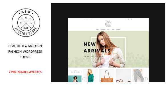  NewFashion Fashion Shopping Mall WordPress Theme