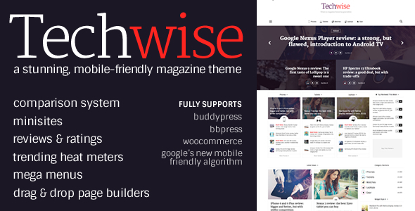 Techwise 用户分享 新闻杂志WordPress主题