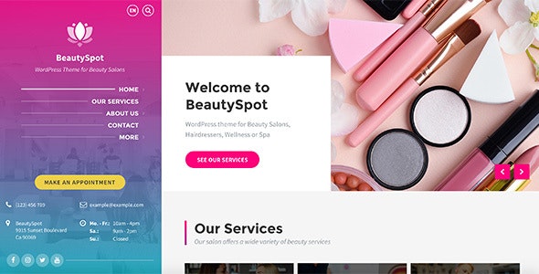 BeautySpot - WordPress Theme for Beauty Salons