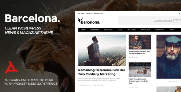 Barcelona - Clean News & Magazine WordPress Theme