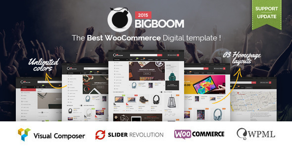 Bigboom 购物商城 WordPress主题 v1.2.3