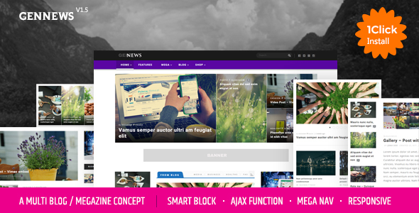 GENNEWS 杂志博客 WordPress主题