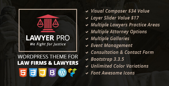 Lawyer Pro v2.0 - 法律事务wordpress主题