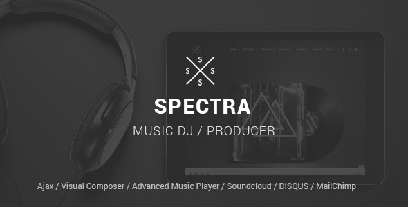 SPECTRA 音乐网站模板WordPress主题
