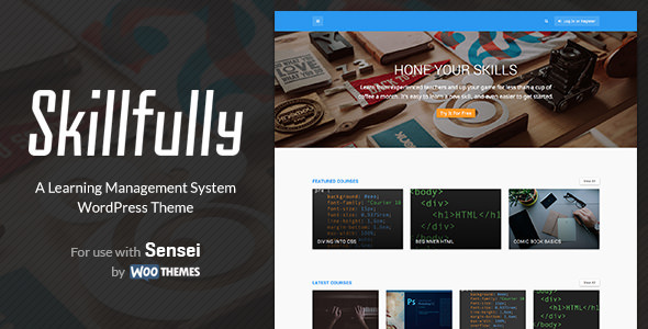 Skillfully - A Learning Management System (LMS) Theme