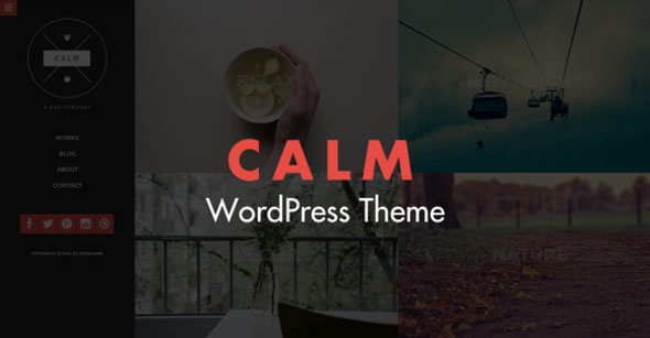 Calm 博客作品展示 WordPress主题 v1.3