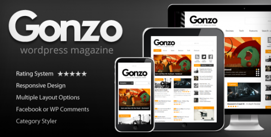 Gonzo 新闻杂志 wordpress主题 v1.9.8