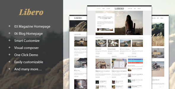 Libero 博客杂志 WordPress主题