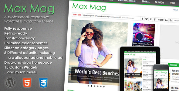 Max Mag 新闻杂志 WordPress主题 v2.0.9.0