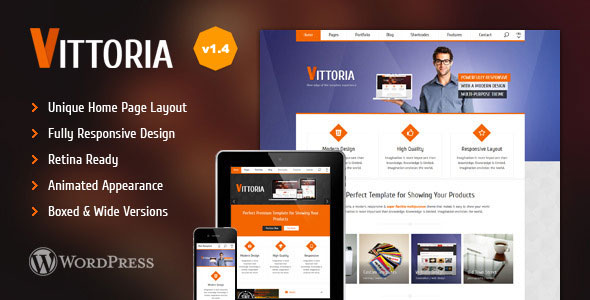 Vittoria 创意多用途 WordPress主题 v1.4