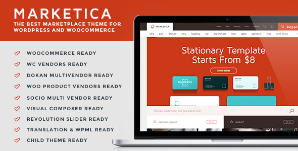 Marketica- Marketplace WordPress Theme