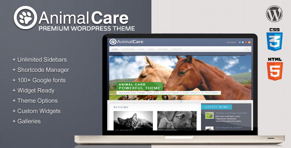 Animal Care WordPress主题 v1.4