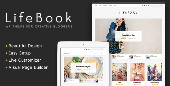 Lifebook 创意博客 WordPress主题 v1.0.1