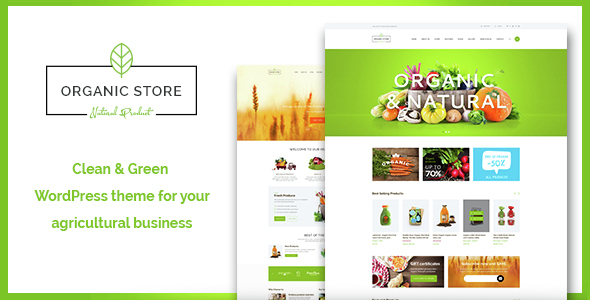 Organic Store 原生绿色保健美食农果WordPress主题