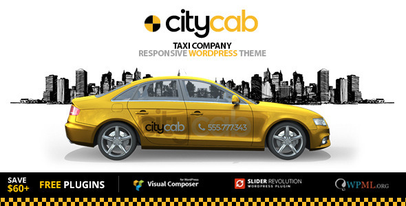 CityCab - 出租公司汽车租赁网站WordPress主题