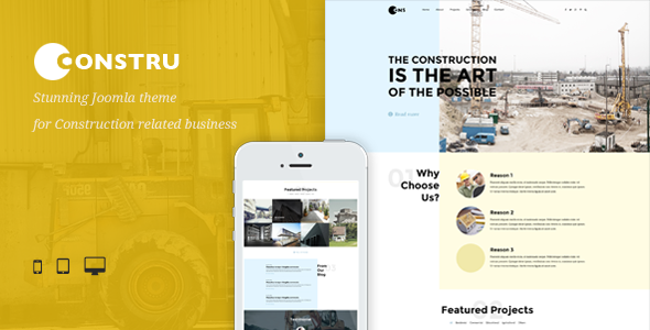 Constru 建筑工程 JOOMLA模板