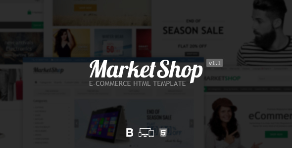 MarketShop 购物商城 html模板