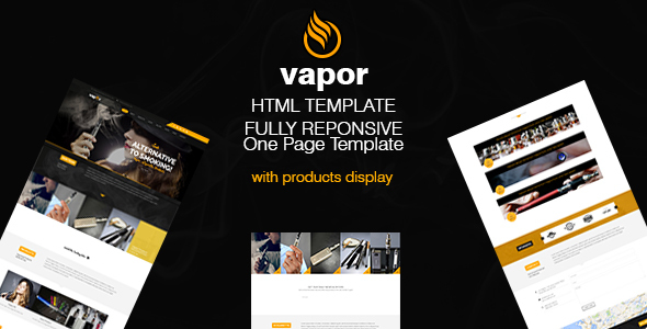 Vapor - 电子烟外贸品牌HTML模板