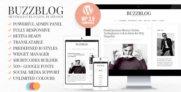 Buz - 新闻博客杂志网站模板WordPress主题