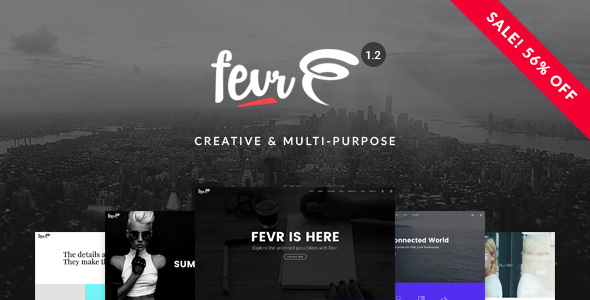 Fevr - 创意多用途网站模板WordPress主题